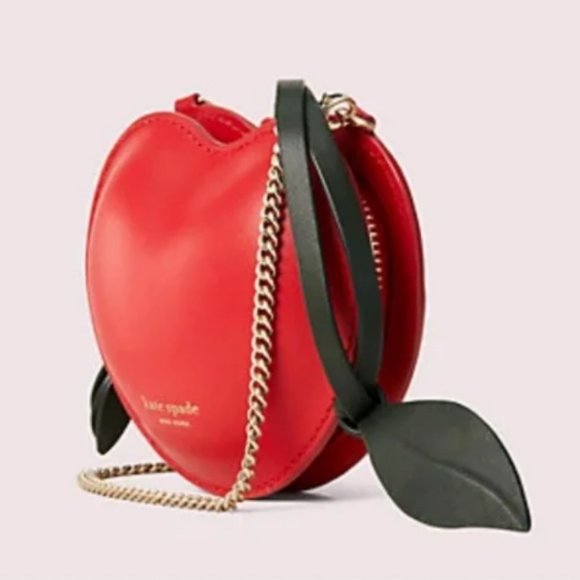 kate spade picnic micro red cherry crossbody purse bag wristlet nwot - Picture 4 of 9